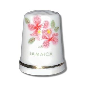 Vintage Jamaica Porcelain Thimble